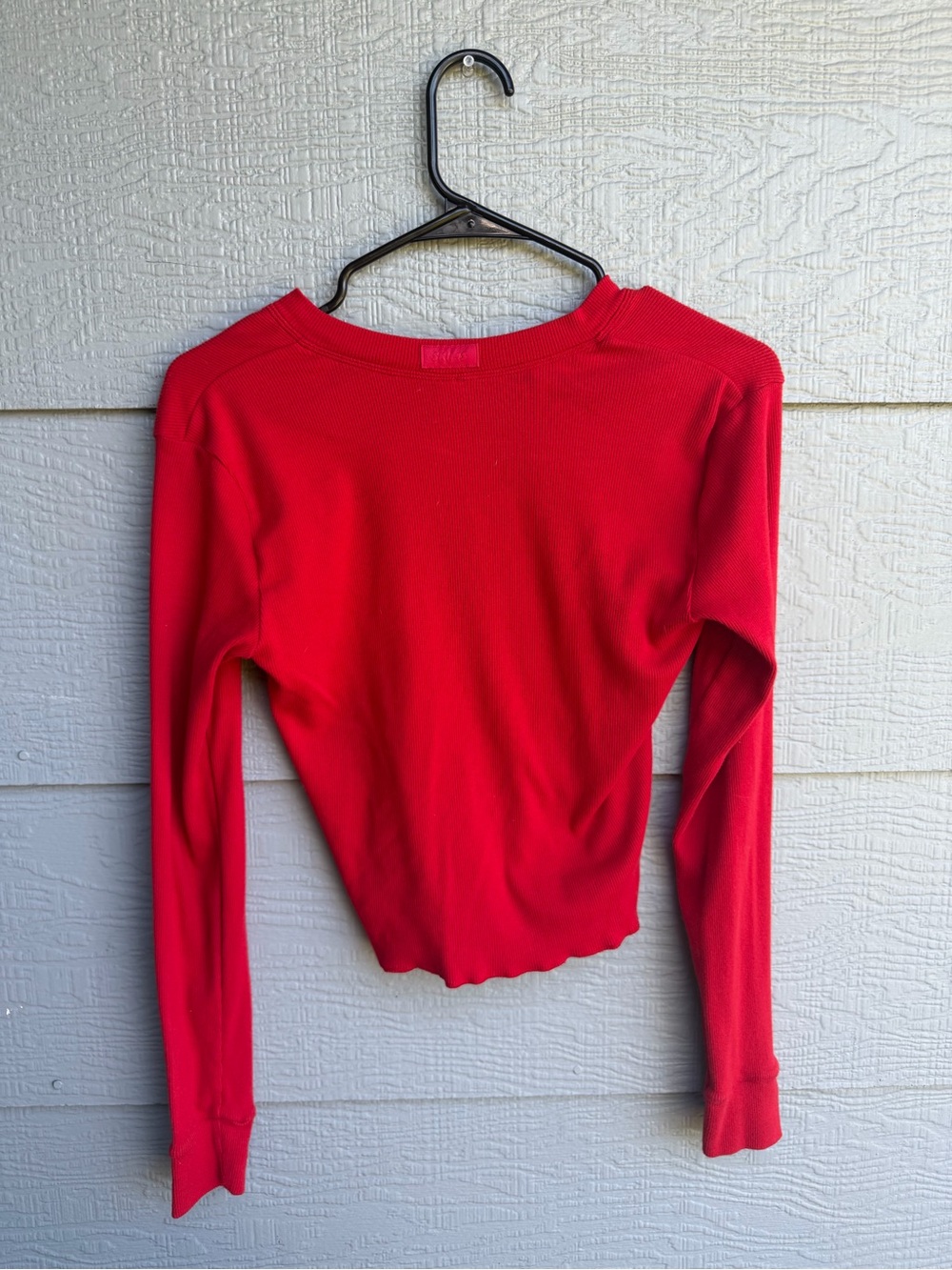 NWOT SKIMS Cotton Rib Long Sleeve Crop - Picture 4 of 4